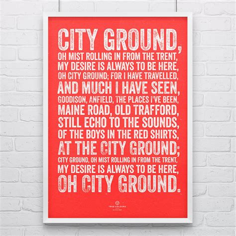 nottingham forest city ground song